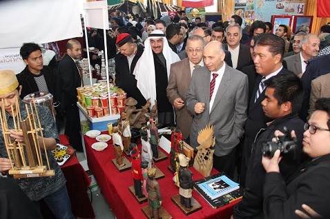 افتتاح معرض التراث للجاليات العربية والأجنبية باليرموك
