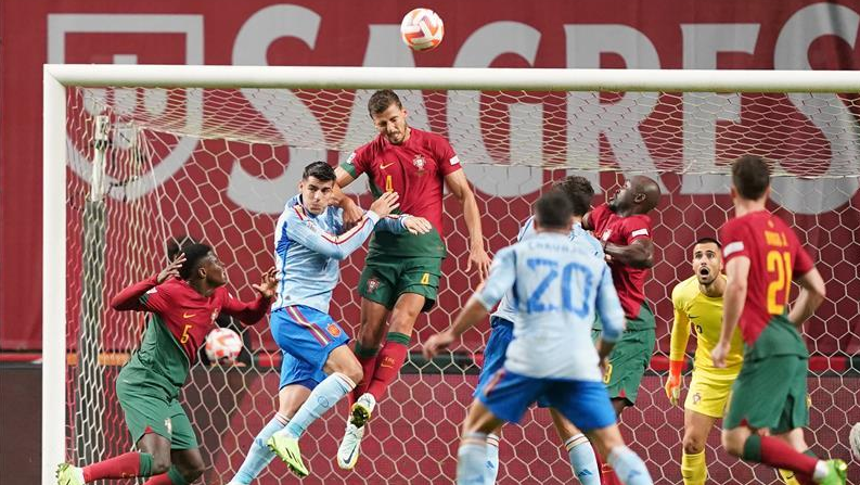 بالفيديو  ..  موراتا يصعق البرتغال ويعبر بإسبانيا لنصف نهائي دوري الأمم