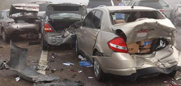 إصابة (5)  أشخاص اثر حادث تصادم  في محافظة مادبا