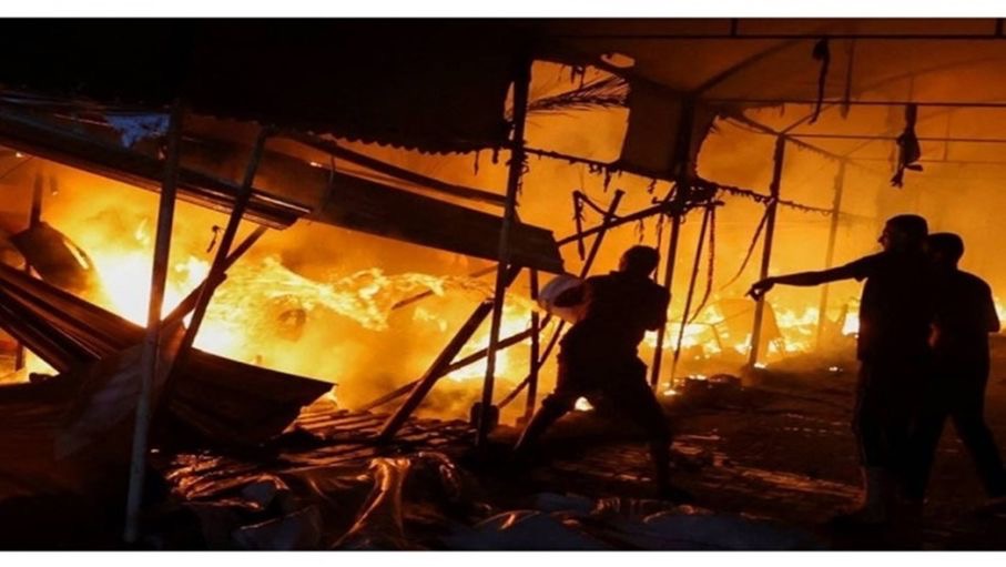 4 شهداء في قصف للاحتلال على خيمة نازحين بخان يونس
