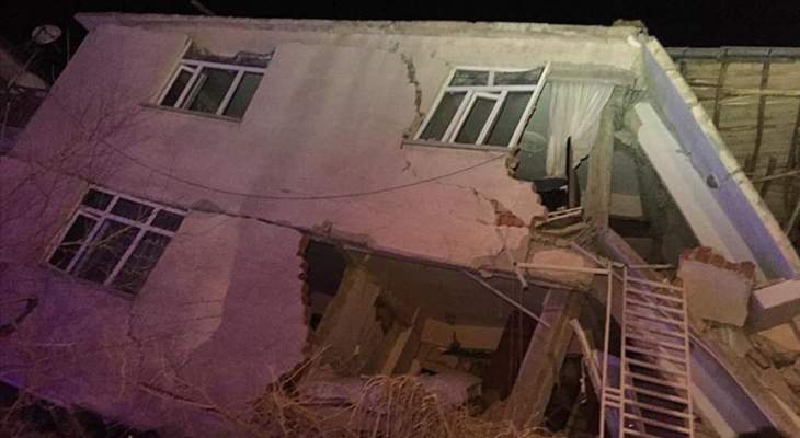 ارتفاع حصيلة ضحايا زلزال شرق تركيا إلى 15 قتيلا و270 جريحا