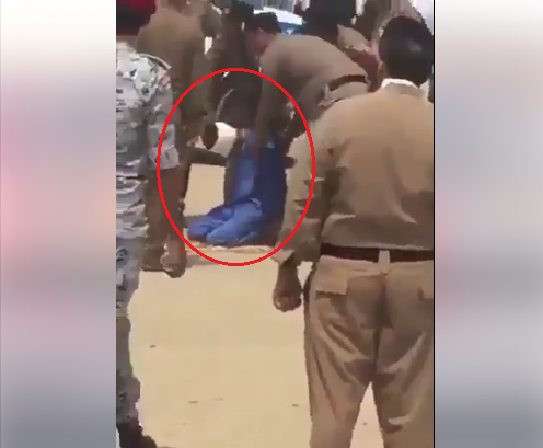 بالفيديو  ..  لحظة قيام اب بالعفو عن قاتل ابنه قبل تنفيذ حكم الإعدام بثواني 