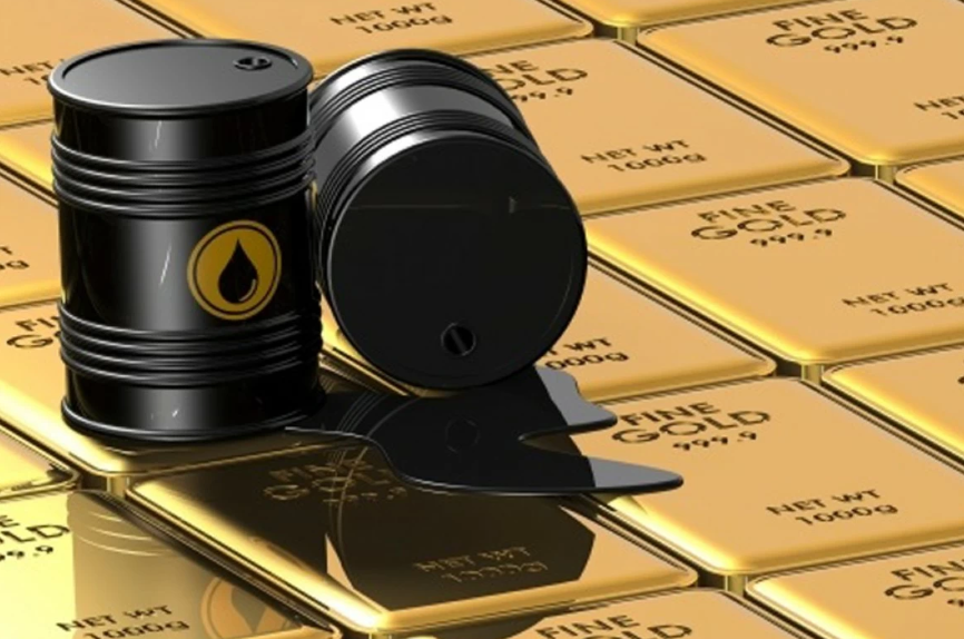 تراجع أسعار الذهب وارتفاع النفط عالميا