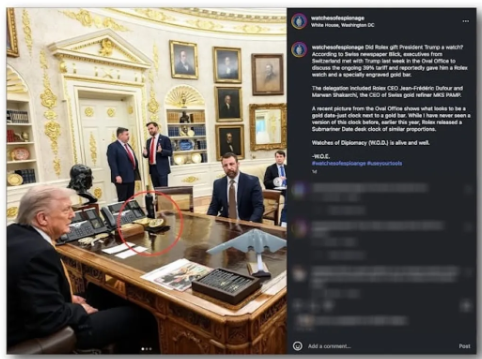 سويسرا تهدي ترمب رولكس وسبائك ذهبية لاقناعة بتخفيض الرسوم الجمركية