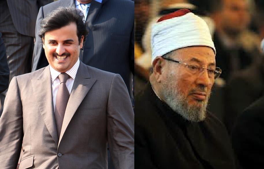 انباء عن طلب امير قطر الجديد تميم من القرضاوي مغادرة البلاد خلال 48 ساعة