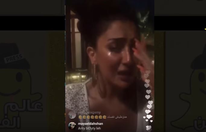 بالفيديو ..  غادة عبد الرازق تجهش بالبكاء وترد على الفيديو الفاضح بـ"سامحونى ..  مش هعمل كدة تانى"