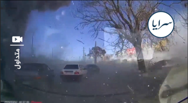 بالفيديو  ..  شاهد لحظة القصف على إيران
