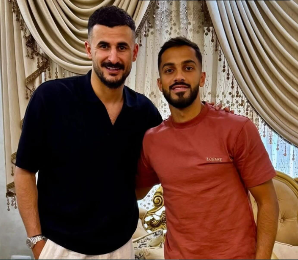 موسى التعمري يستضيف المهاجم العراقي أيمن حسين ..  بم تهامسا؟