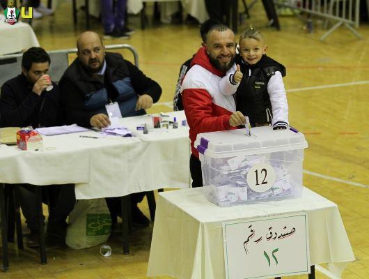 انتهاء عملية الاقتراع لانتخابات نادي الوحدات
