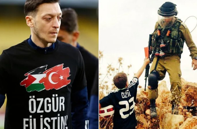 أوزيل يواصل دعمه لفلسطين وإيقاف العدوان الإسرائيلي على غزة