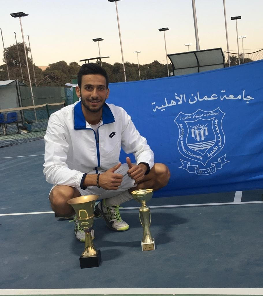  القطب يحصد لقب بطولة المملكة الرابعة للتنس ويهدي الكأس لجامعة عمان الأهلية