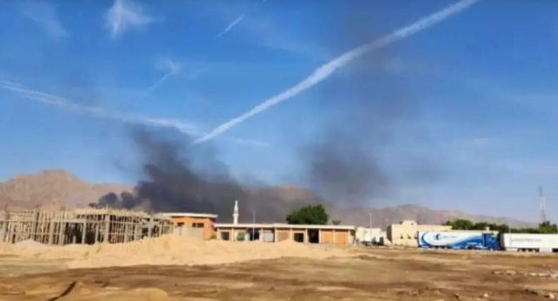 بعد حادث طابا ..  شاهد سقوط مقذوف "مجهول" في نويبع بمصر