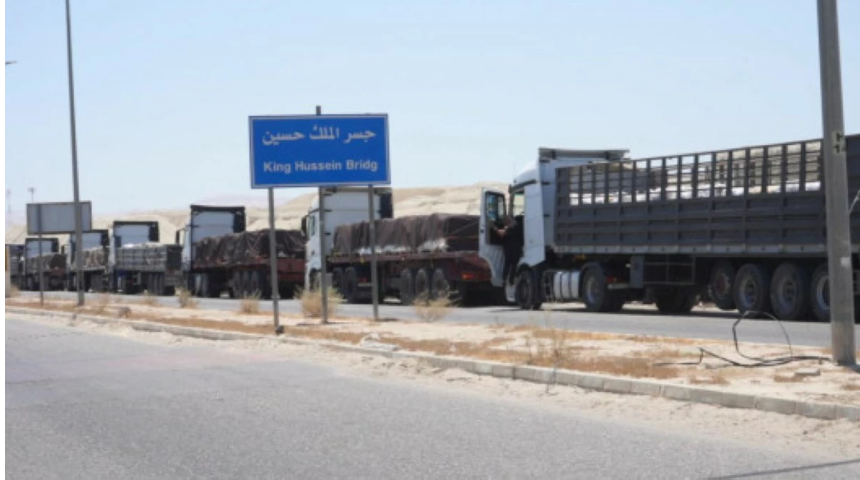  الاحتلال يتقاضى 10 آلاف دينار على أي شاحنة مساعدات تدخل غزة 