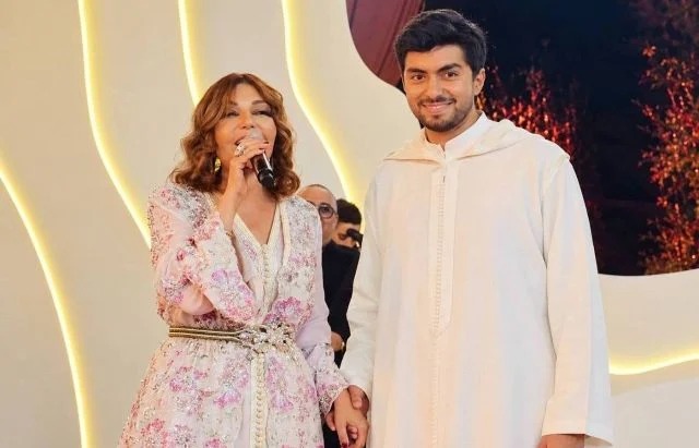سميرة سعيد في زفاف ابنها شادي: قفطان مغربي أنيق وأغنية خاصة
