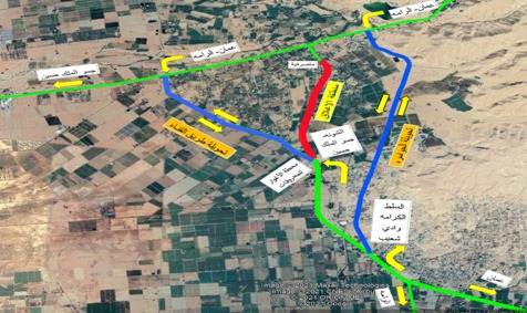   تحويلات مرورية على طريق الشونة الجنوبية – الكفرين
