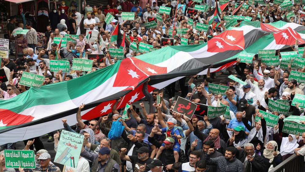 مسيرات في عمّان ومحافظات عدة دعماً لغزة