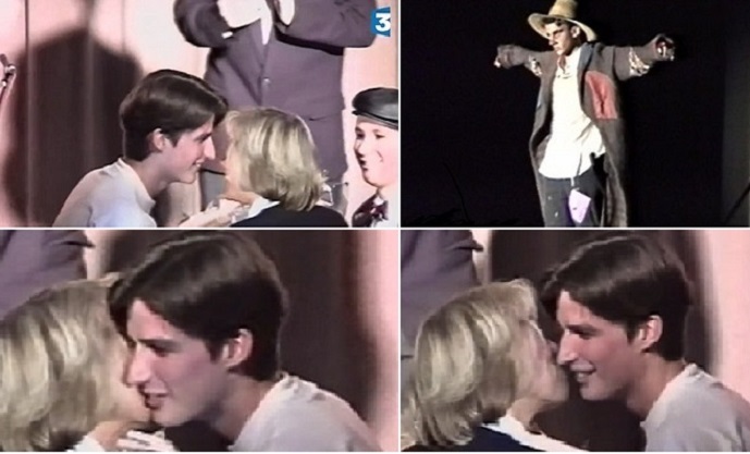 بالفيديو والصور ..  زوجة ماكرون قبلته من بين تلاميذها اثناء عرض مسرحية قبل 24 عاماً