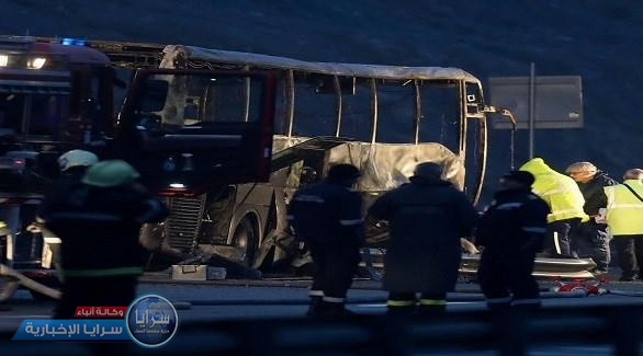 مقتل نحو 45 شخص باحتراق حافلة في بلغاريا