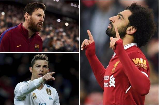 ميسي ورونالدو وصلاح في "صراع جديد" .. والسبب؟
