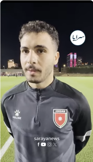 عبر سرايا ..  مهند ابو طه يعد الجماهير الأردنية بتحقيق كأس العرب  .. فيديو 