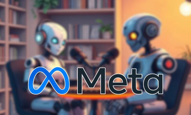 مشروع جديد من ميتا لإنشاء البودكاست بالذكاء الاصطناعي