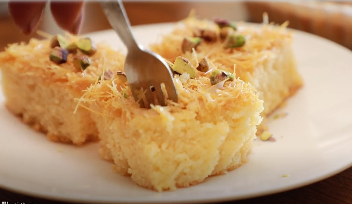 بسبوسة الشعيرية الباكستانية بالفيديو