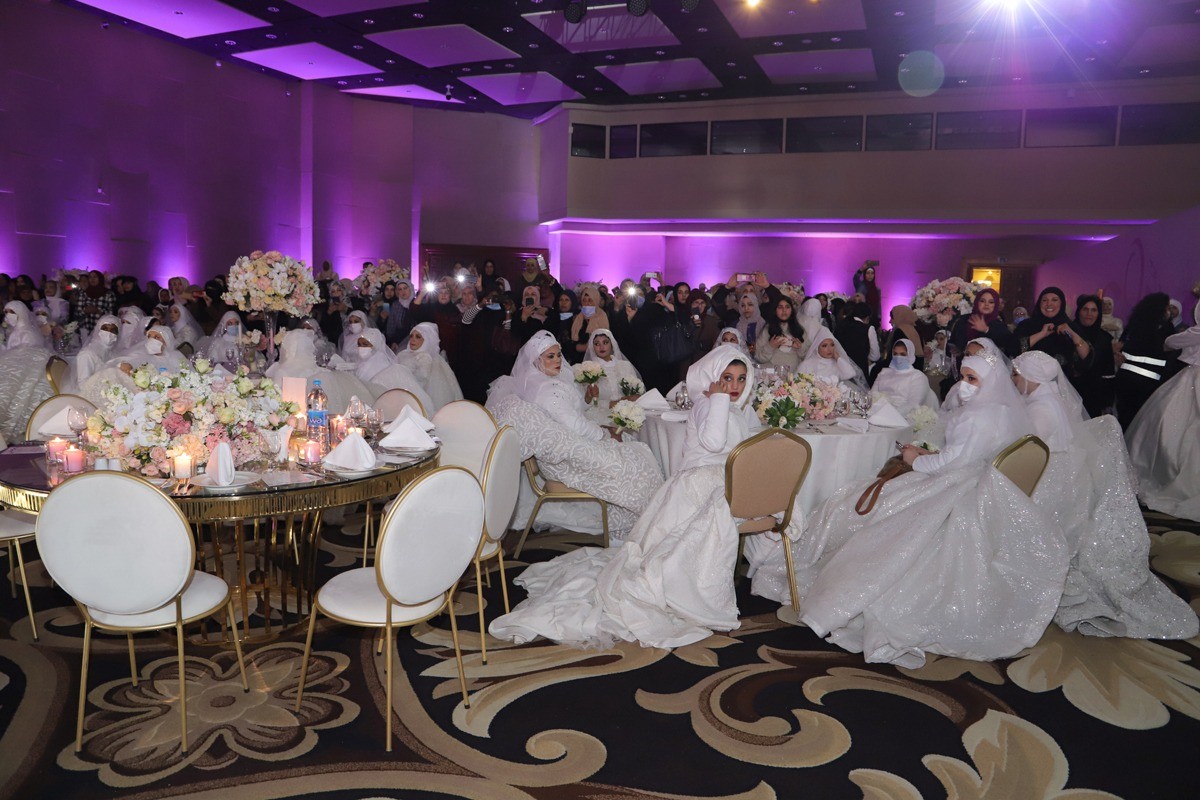 حفل زفاف جماعي لـ 260 شابا وفتاة في الأردن