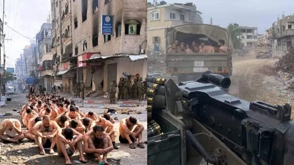 صحيفة "هآرتس"  العبرية تفجر مفاجأة بشأن المعتقلين الذين تم "تعريتهم من ملابسهم" 