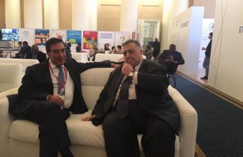 لقاء برلماني اردني سوري على هامش المؤتمر الدولي في روسيا