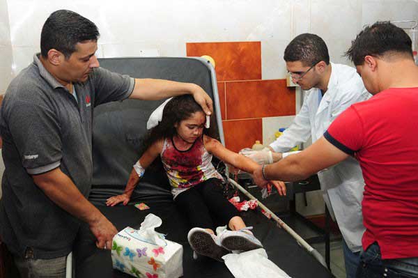 بالصور والفيديو  ..  عشرات القتلى بتفجير في ريف دمشق