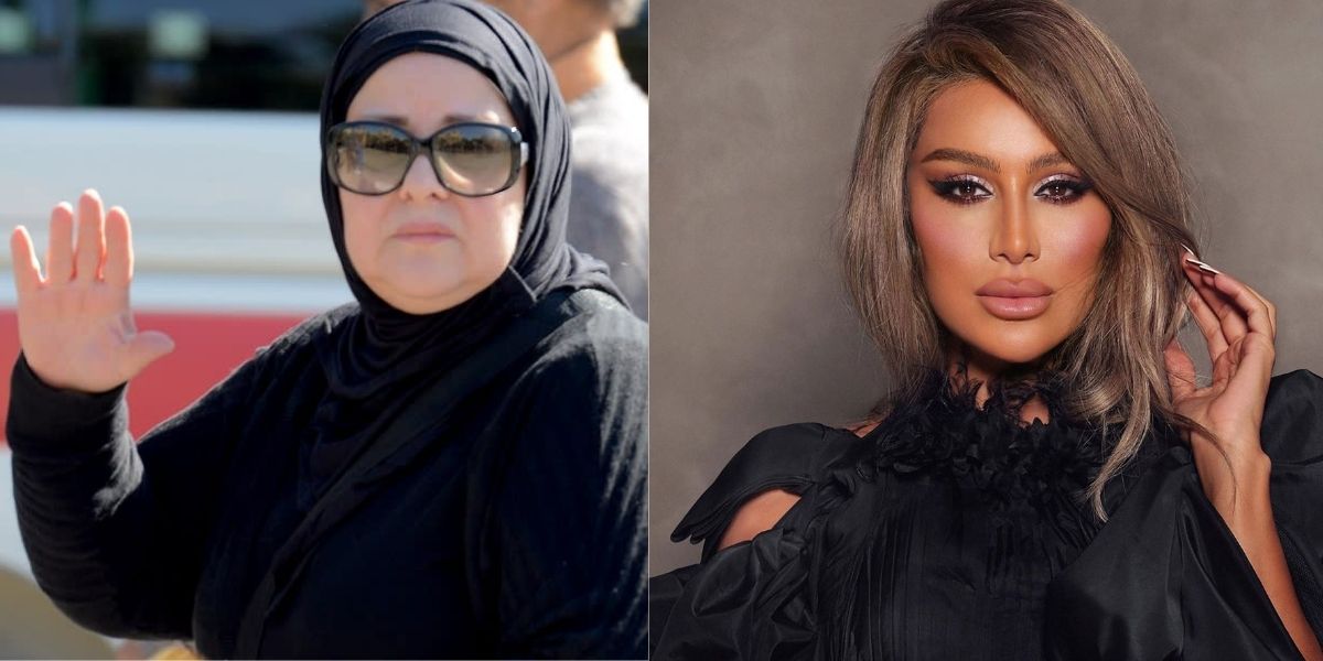 بالصور  ..  مايا دياب غاضبة مما رأته في جنازة دلال عبد العزيز وتستنجد بأشرف زكي