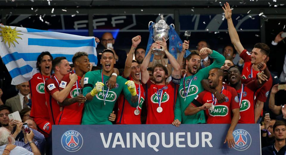  باريس سان جيرمان  يتوج  بالكأس  الفرنسية  في الوقت القاتل