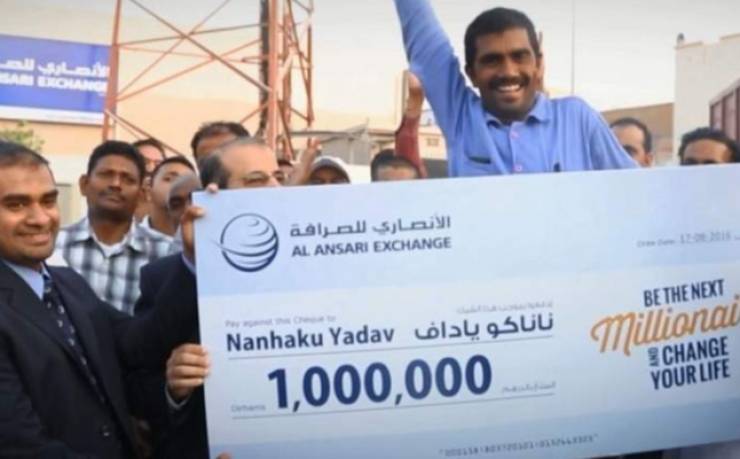 قصة العامل الهندي الذي جنى مليون درهم في دبي .. فيديو 