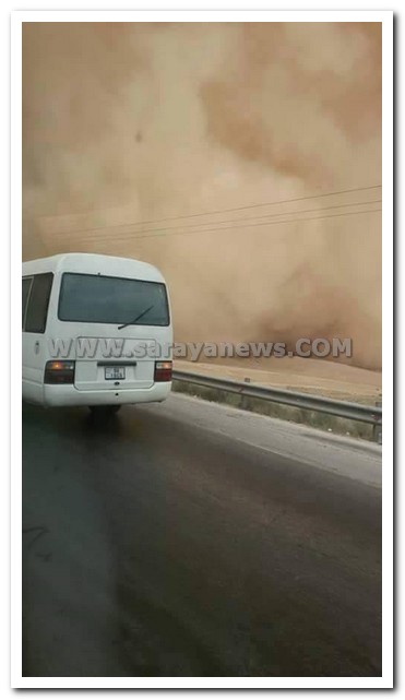 سرايا ترصد الحالة للطريق الصحراوي من عمان للعقبة بالصور