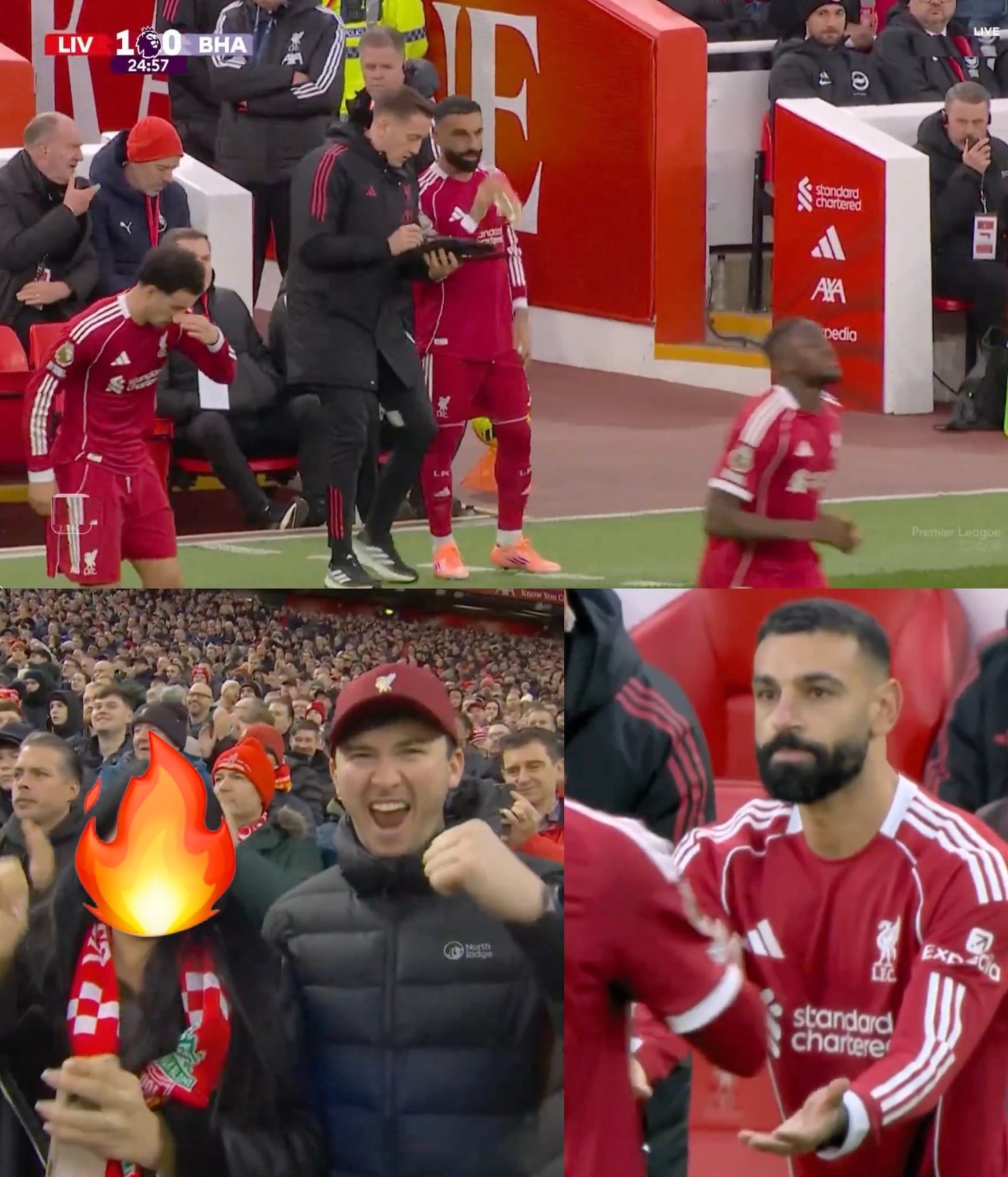 سلوت يفاجئ الجماهير بإشراك محمد صلاح ..  واستقبال تاريخي يهز أنفيلد