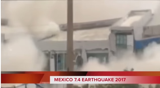 بالفيديو ..  لقطات مروعة جديدة لحظة انهيار مباٍ في زلزال المكسيك