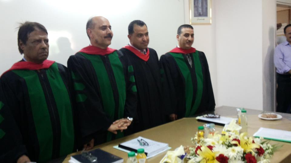 درجة الماجستير في الصحافة والاعلام للزميل عبد الرؤوف غنيمات 