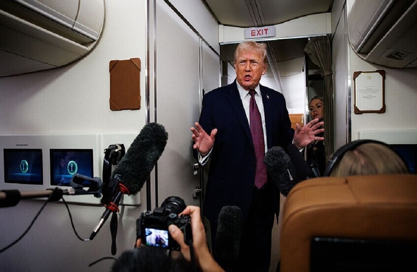 ترامب: محادثات جادة مع إيران ..  وسفن حربية كبيرة تبحر باتجاهها