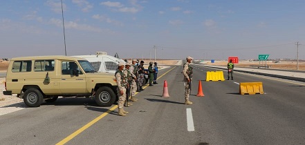 القوات المسلحة تواصل تنفيذ خطة فرض الحظر الشامل في كافة المحافظات