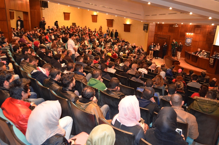 الطيبي يحاضر في جامعة عمان الأهلية
