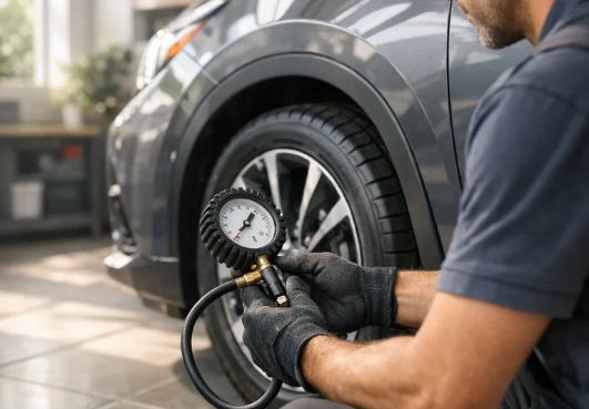 كيفية ضبط ضغط الإطارات للحصول على قيادة آمنة وكفاءة عالية