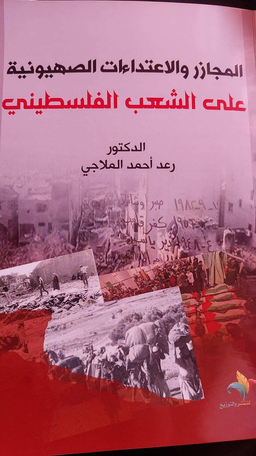 "المجازر والاعتداءات الصهيونية على الشعب الفلسطيني" كتاب جديد للدكتور الملاجي 