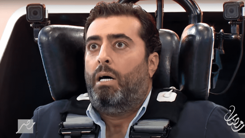 باسم ياخور يعاني فوبيا المرتفعات بمقلب رامز جلال