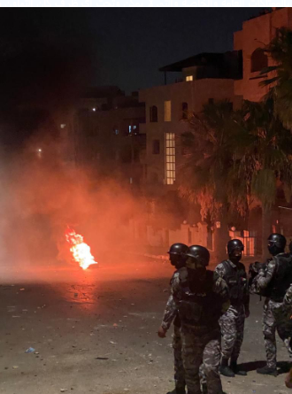 الأمن العام : تعاملنا مع عدد من مثيري الشغب في منطقة الرابية 