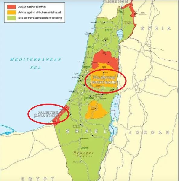 لأول مرة ..  بريطانيا تدرج دولة فلسطين في خرائطها الرسمية