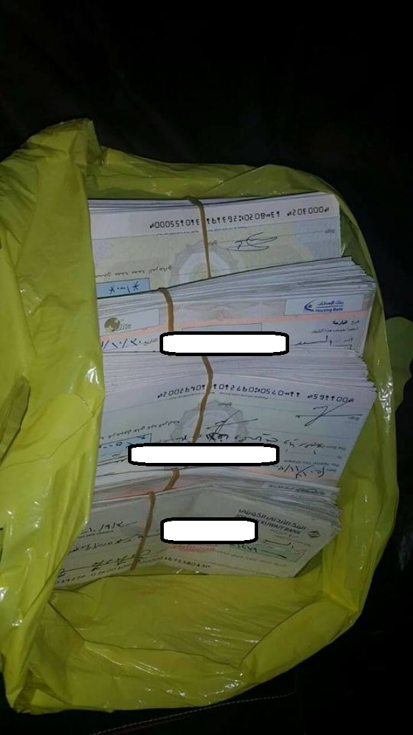 القبض على عصابة بالرمثا سرقت شيكات بمبلغ مليون و700 الف دينار