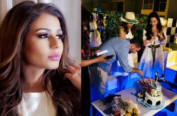 بالفيديو والصور .. مهيرة عبد العزيز تحتفل بعيد ميلاد زوجها في أجواء مرحة وديكور مبهر