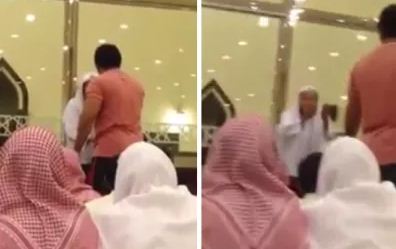 فيديو: مواطن يعترض على صوت الميكروفون أثناء درس ديني داخل مسجد بالخبر