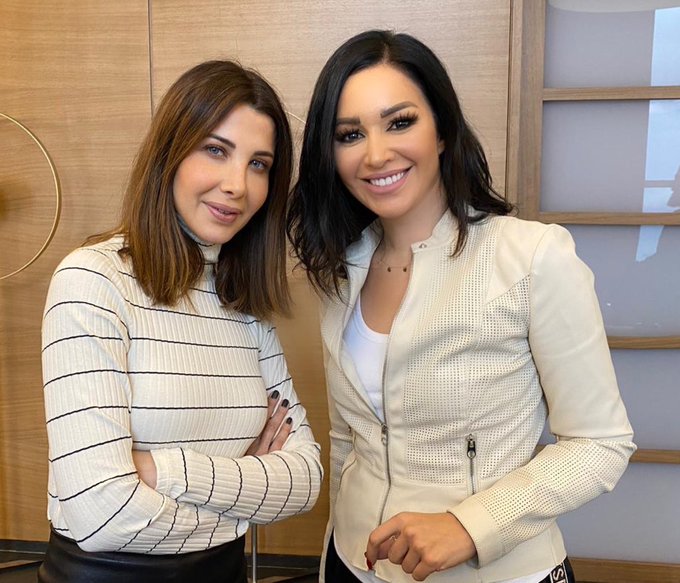 شاهد  ..  الصور الأولى لنانسي عجرم وزوجها بعد الإفراج عنه
