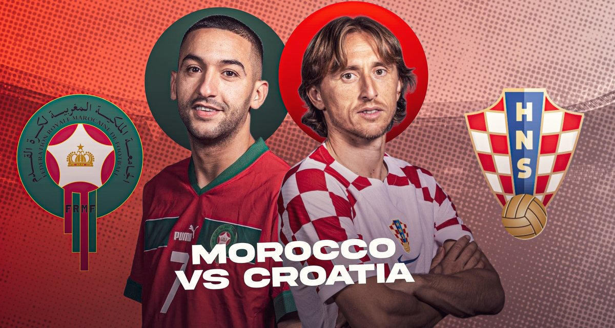 المغرب يطمح لتتويج مسيرته الخيالية بإنجاز تاريخي أمام كرواتيا اليوم ..  اليكم القنوات المجانية الناقلة للمباراة  